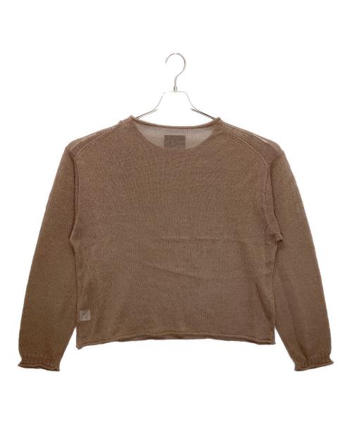 NUMBER (N)INE（ナンバーナイン）NUMBER (N)INE (ナンバーナイン) S24NK004 薄手ニット ブラウン サイズ:4の古着・服飾アイテム