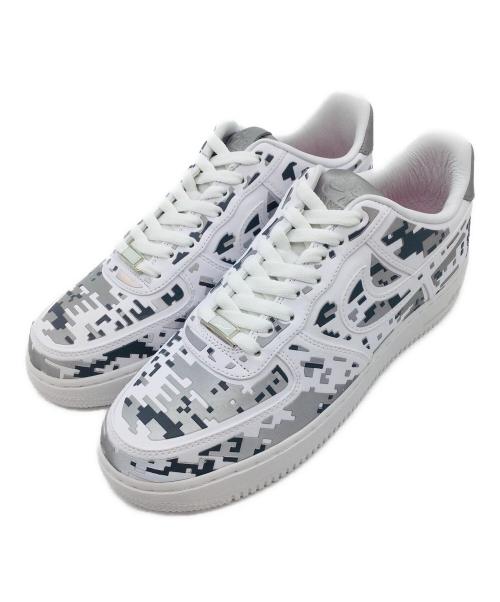 NIKE（ナイキ）NIKE (ナイキ) AIR FORCE 1 LOW PREMIUM '08 QS  ホワイト×グレー サイズ:US9.5、UK8.5、EUR43、cm27.5の古着・服飾アイテム