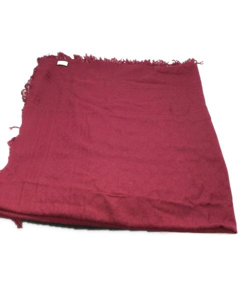 GUCCI（グッチ）GUCCI (グッチ) ストール ワインレッドの古着・服飾アイテム