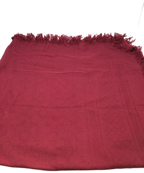 GUCCI（グッチ）GUCCI (グッチ) ストール ワインレッドの古着・服飾アイテム