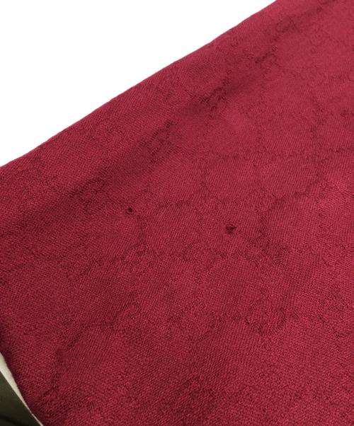 GUCCI（グッチ）GUCCI (グッチ) ストール ワインレッドの古着・服飾アイテム