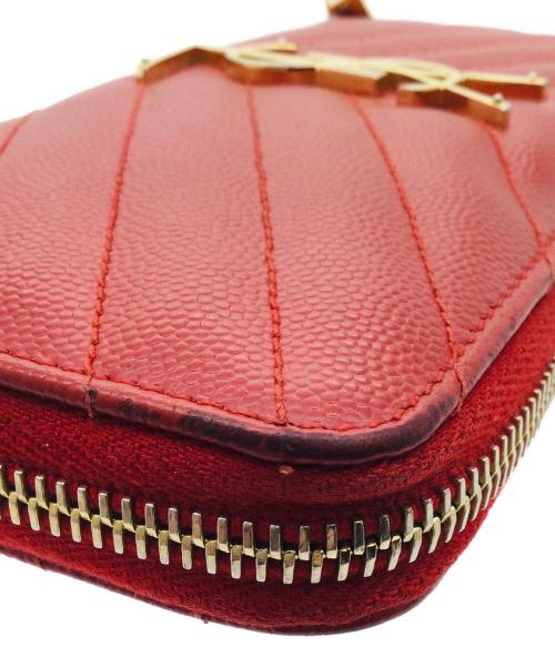 Saint Laurent Paris（サンローランパリ）Saint Laurent Paris (サンローランパリ) 長財布 レッドの古着・服飾アイテム