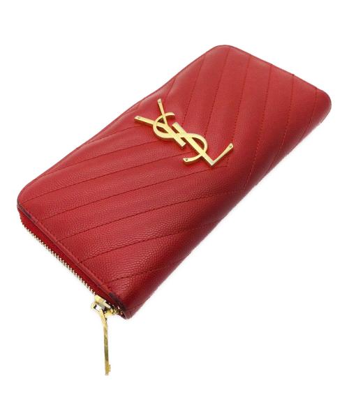 Saint Laurent Paris（サンローランパリ）Saint Laurent Paris (サンローランパリ) 長財布 レッドの古着・服飾アイテム