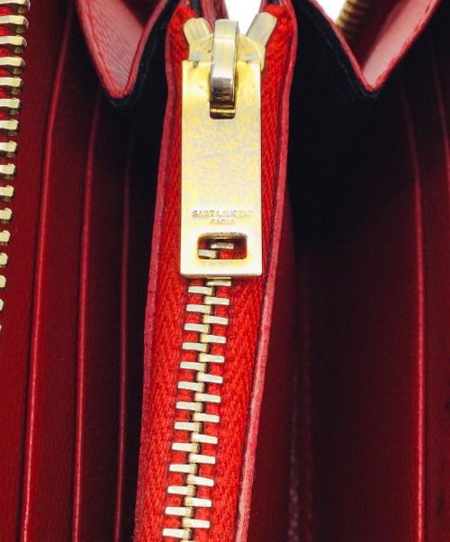 Saint Laurent Paris（サンローランパリ）Saint Laurent Paris (サンローランパリ) 長財布 レッドの古着・服飾アイテム