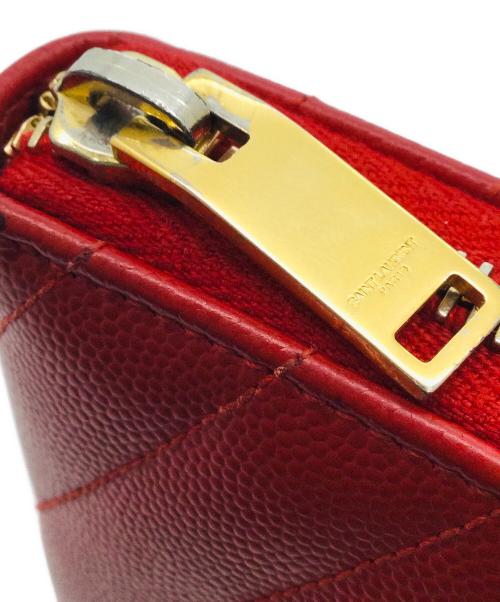 Saint Laurent Paris（サンローランパリ）Saint Laurent Paris (サンローランパリ) 長財布 レッドの古着・服飾アイテム