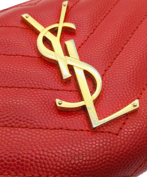 Saint Laurent Paris（サンローランパリ）Saint Laurent Paris (サンローランパリ) 長財布 レッドの古着・服飾アイテム