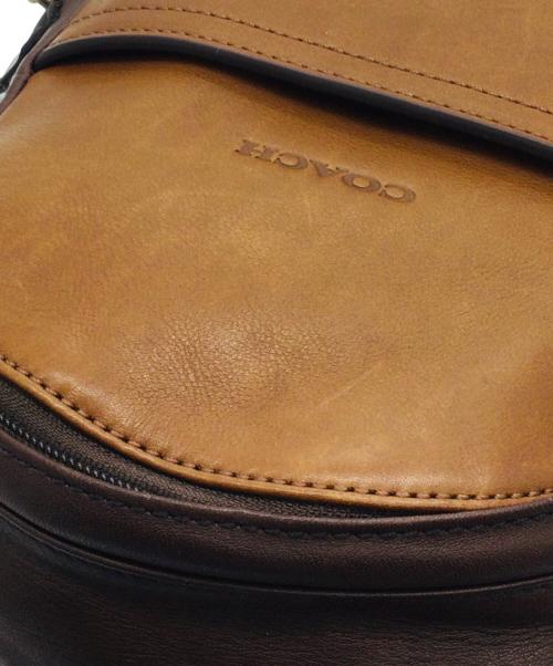 COACH（コーチ）COACH (コーチ) ワンショルダーバッグ ブラウン×ブラックの古着・服飾アイテム