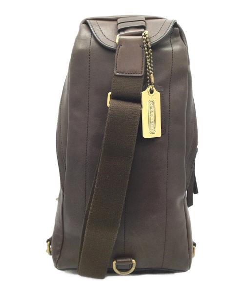 COACH（コーチ）COACH (コーチ) ワンショルダーバッグ ブラウン×ブラックの古着・服飾アイテム