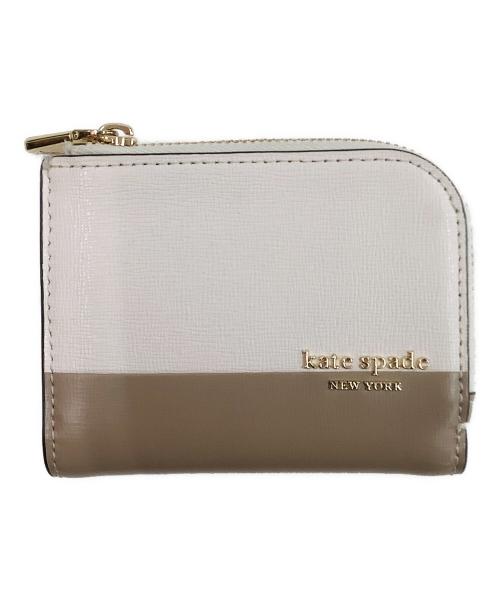 Kate Spade（ケイトスペード）Kate Spade (ケイトスペード) キーケース グレー×ブラウンの古着・服飾アイテム
