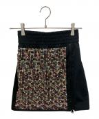 N°21ヌメロヴェントゥーノ）の古着「19SP-C064-5184　ストーン付きスカート」｜ブラック