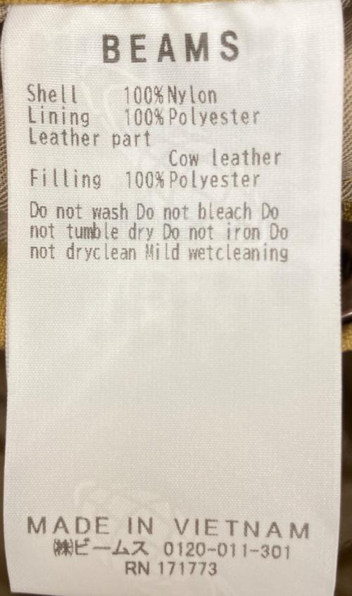 BEAMS（ビームス）BEAMS (ビームス) 11-19-0201-120　中綿 フィールドコート カーキ×ブラック サイズ:XLの古着・服飾アイテム