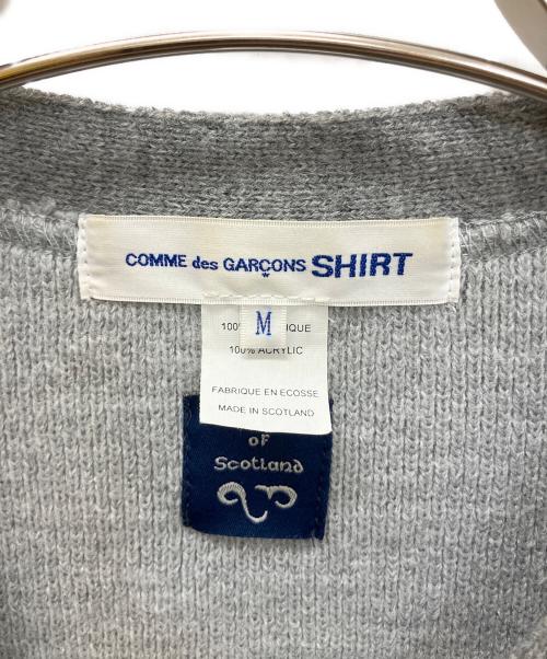 COMME des GARCONS SHIRT（コムデギャルソンシャツ）COMME des GARCONS SHIRT (コムデギャルソンシャツ) FG-N009　薄手カーディガン グレー サイズ:Mの古着・服飾アイテム