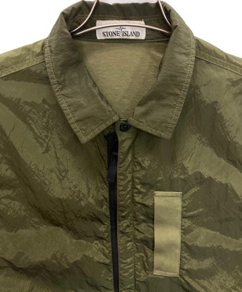 STONE ISLAND（ストーンアイランド）STONE ISLAND (ストーンアイランド) 671511612　ナイロンジャケット カーキ サイズ:Lの古着・服飾アイテム