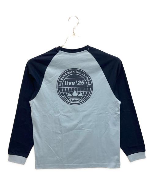 adidas（アディダス）adidas (アディダス) oasis (オアシス) KT3427　ツアーオーバーサイズクルーネックスウェット スカイブルー サイズ:2XLの古着・服飾アイテム