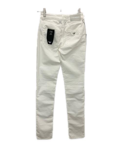 EMPORIO ARMANI（エンポリオ アルマーニ）EMPORIO ARMANI (エンポリオ アルマーニ) スキニーパンツ ホワイト サイズ:24の古着・服飾アイテム
