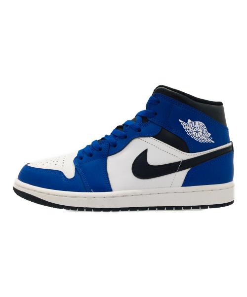 NIKE（ナイキ）NIKE (ナイキ) Air Jordan 1 Mid ブルー サイズ:US8.5、UK7.5、EUR42、cm26.5、BR40、CN265 未使用品の古着・服飾アイテム