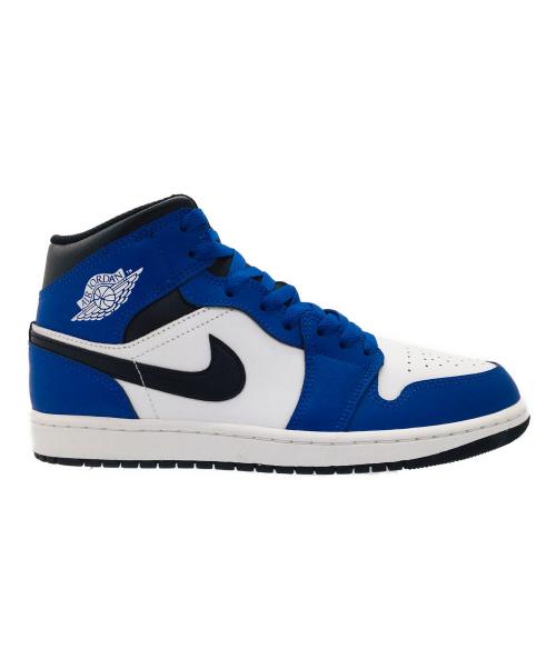 NIKE（ナイキ）NIKE (ナイキ) Air Jordan 1 Mid ブルー サイズ:US8.5、UK7.5、EUR42、cm26.5、BR40、CN265 未使用品の古着・服飾アイテム
