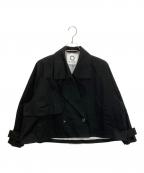 MARW UNITED ARROWSマルゥ ユナイテッドアローズ）の古着「9125-604-0047　ショートトレンチコート」｜ブラック