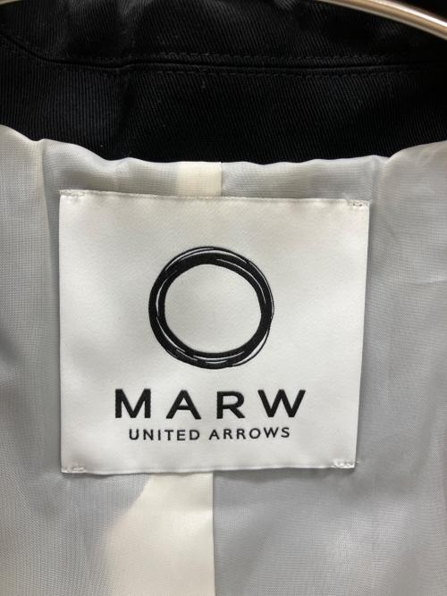 MARW UNITED ARROWS（マルゥ ユナイテッドアローズ）MARW UNITED ARROWS (マルゥ ユナイテッドアローズ) 9125-604-0047　ショートトレンチコート ブラック サイズ:38の古着・服飾アイテム