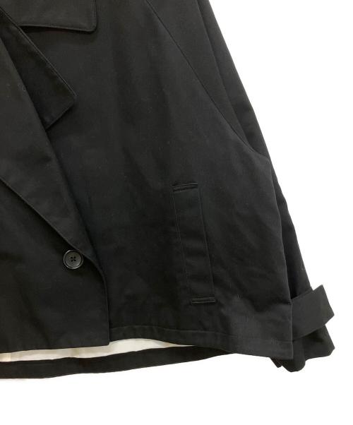 MARW UNITED ARROWS（マルゥ ユナイテッドアローズ）MARW UNITED ARROWS (マルゥ ユナイテッドアローズ) 9125-604-0047　ショートトレンチコート ブラック サイズ:38の古着・服飾アイテム