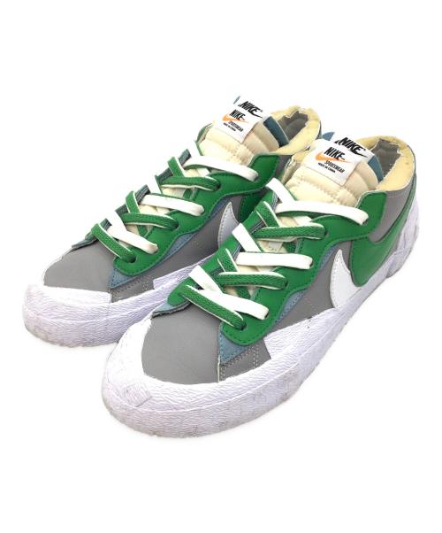 sacai（サカイ）sacai (サカイ) NIKE (ナイキ) Blazer Low ホワイト×グリーン サイズ:US10.5、UK9.5、EU44.5、CM28.5、BR42.5、CN285(2.5)の古着・服飾アイテム