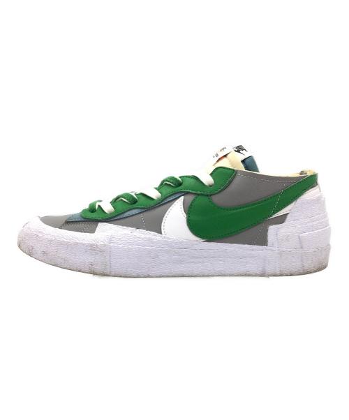 sacai（サカイ）sacai (サカイ) NIKE (ナイキ) Blazer Low ホワイト×グリーン サイズ:US10.5、UK9.5、EU44.5、CM28.5、BR42.5、CN285(2.5)の古着・服飾アイテム