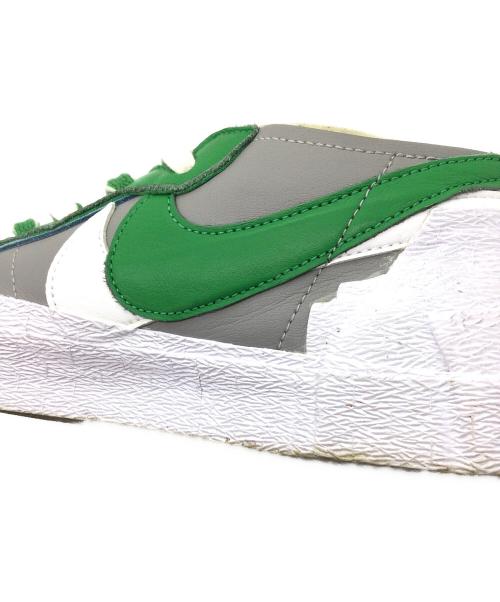 sacai（サカイ）sacai (サカイ) NIKE (ナイキ) Blazer Low ホワイト×グリーン サイズ:US10.5、UK9.5、EU44.5、CM28.5、BR42.5、CN285(2.5)の古着・服飾アイテム