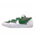sacai (サカイ) NIKE (ナイキ) Blazer Low ホワイト×グリーン サイズ:US10.5、UK9.5、EU44.5、CM28.5、BR42.5、CN285(2.5)：5000円