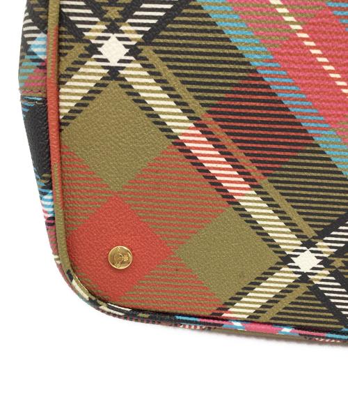 Vivienne Westwood（ヴィヴィアンウエストウッド）Vivienne Westwood (ヴィヴィアンウエストウッド) PVCチェックトートバッグ マルチカラーの古着・服飾アイテム