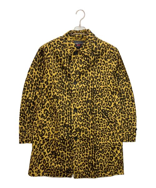 SUPREME（シュプリーム）SUPREME (シュプリーム) Hysteric Glamour (ヒステリックグラマー) レオパードトレンチコート イエロー×ブラック サイズ:Mの古着・服飾アイテム