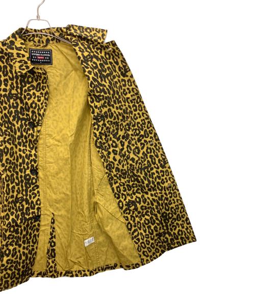 SUPREME（シュプリーム）SUPREME (シュプリーム) Hysteric Glamour (ヒステリックグラマー) レオパードトレンチコート イエロー×ブラック サイズ:Mの古着・服飾アイテム