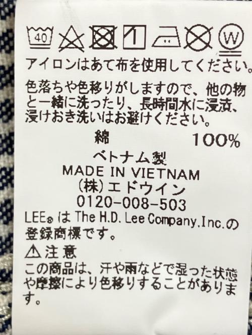 LEE（リー）LEE (リー) LM7213　DUNGAREES UNION-ALLS ホワイト×ネイビー サイズ:XSの古着・服飾アイテム