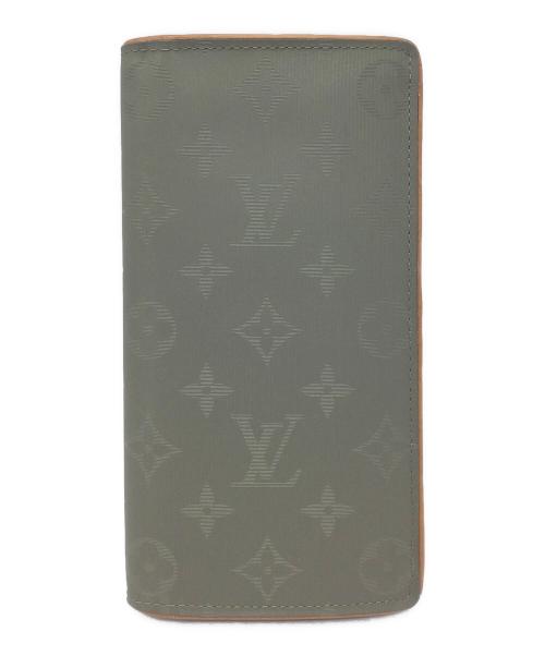 LOUIS VUITTON（ルイ ヴィトン）LOUIS VUITTON (ルイ ヴィトン) 長財布 グレー×ブラウンの古着・服飾アイテム
