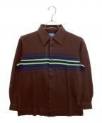 KENZO HOMMEケンゾーオム）の古着「長袖シャツ」｜ブラウン×ネイビー