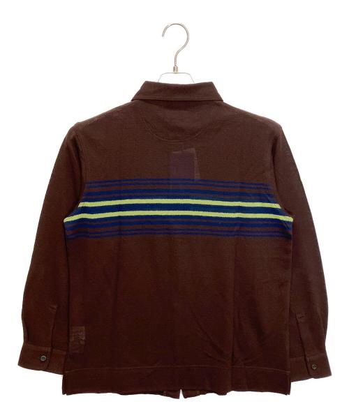 KENZO HOMME（ケンゾーオム）KENZO HOMME (ケンゾーオム) 長袖シャツ ブラウン×ネイビー サイズ:2の古着・服飾アイテム