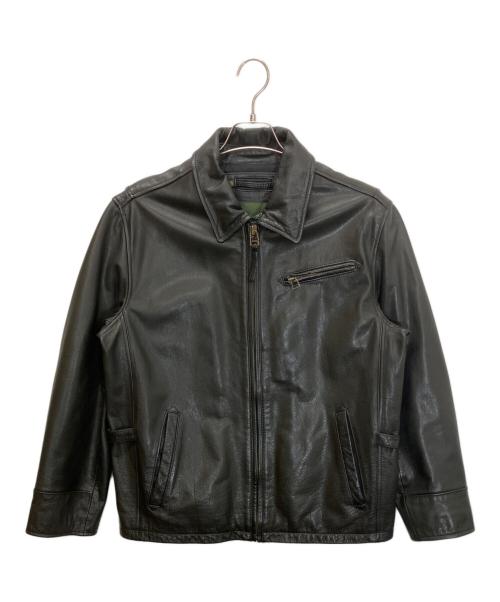 Eddie Bauer（エディーバウアー）Eddie Bauer (エディーバウアー) 0015108　レザージャケット ブラック サイズ:Mの古着・服飾アイテム