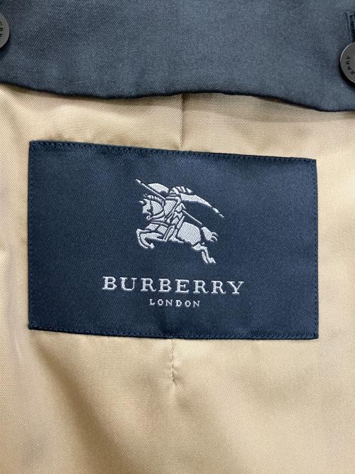 BURBERRY LONDON（バーバリーロンドン）BURBERRY LONDON (バーバリーロンドン) A1A80-477-28　ライナー付ステンカラーコート ネイビー サイズ:記載無しの古着・服飾アイテム