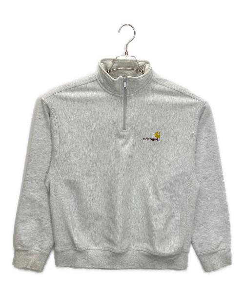 CarHartt（カーハート）CarHartt (カーハート) ハーフジップスウェット ホワイト サイズ:Mの古着・服飾アイテム