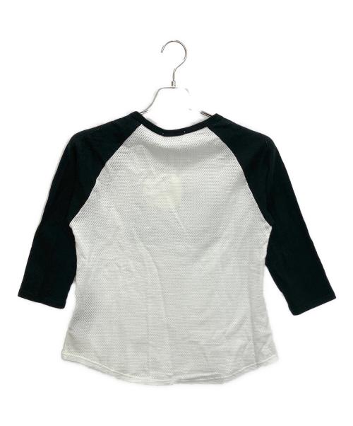 Hysteric Glamour（ヒステリックグラマー）Hysteric Glamour (ヒステリックグラマー) 01251CL07　七分丈カットソー ホワイト×ブラック サイズ:FREEの古着・服飾アイテム