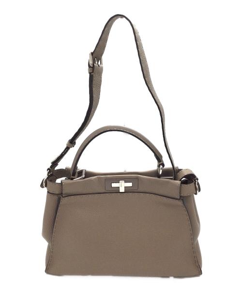 FENDI（フェンディ）FENDI (フェンディ) セレリア ピーカブー ミディアム グレーの古着・服飾アイテム