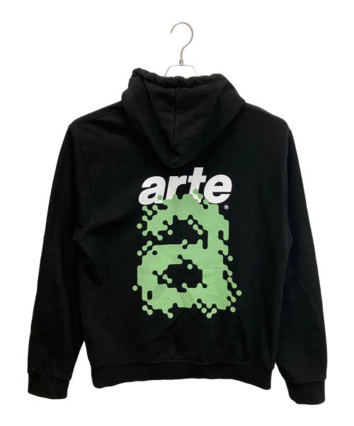 arte Antwerp（アートアントワープ）arte Antwerp (アートアントワープ) プルオーバーパーカー ブラック サイズ:Lの古着・服飾アイテム