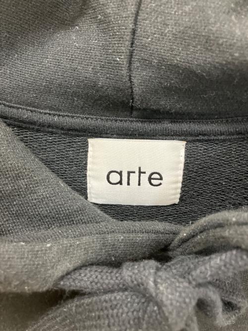 arte Antwerp（アートアントワープ）arte Antwerp (アートアントワープ) プルオーバーパーカー ブラック サイズ:Lの古着・服飾アイテム