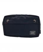 PORTERポーター）の古着「ポーチ」｜ブラック×レッド