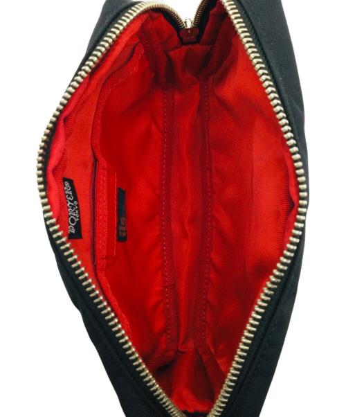 PORTER（ポーター）PORTER (ポーター) ポーチ ブラック×レッドの古着・服飾アイテム