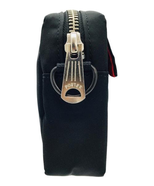 PORTER（ポーター）PORTER (ポーター) ポーチ ブラック×レッドの古着・服飾アイテム