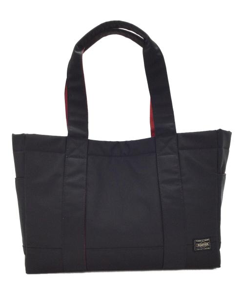 PORTER（ポーター）PORTER (ポーター) トートバッグ ブラック×レッドの古着・服飾アイテム