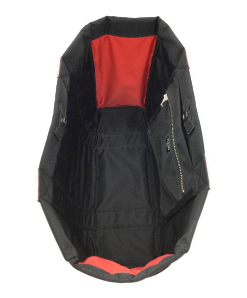 PORTER（ポーター）PORTER (ポーター) トートバッグ ブラック×レッドの古着・服飾アイテム
