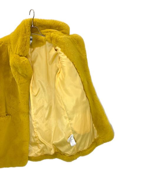 APPARIS（アパリス）APPARIS (アパリス) エコファーコート イエロー サイズ:Mの古着・服飾アイテム