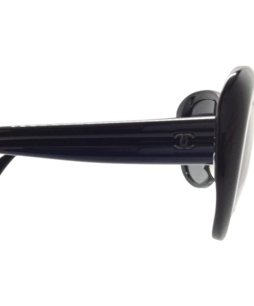 CHANEL（シャネル）CHANEL (シャネル) サングラス ブラック×ネイビーの古着・服飾アイテム