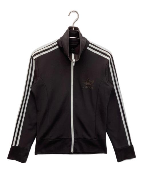 adidas（アディダス）adidas (アディダス) 542243　トラックジャケット ブラウン×ホワイト サイズ:Mの古着・服飾アイテム